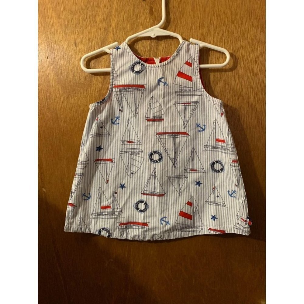 Tommy Hilfiger Nautical Tank Top Summer Boats Beach Unisex Size 6-12 Months Baby